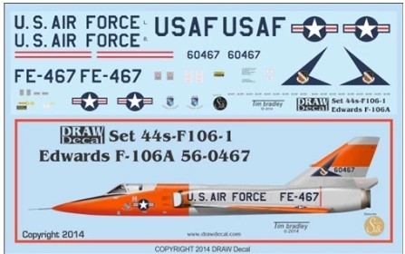 72-F106-1 1/72 Edwards F-106A 56-0467 Record Setter
