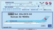 20-DC9-48 1/200 Korean Air MD80s