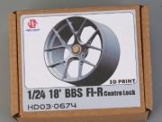 HD03-0674 1/24 18' BBS F1-R Centre Lock Wheels（3D Print）(Resin+Decals )