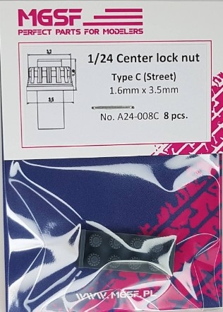 [사전 예약] A24-008C 1/24 Center Lock Nut C (Nakrętka centralna STREET zaślepka) 1/24