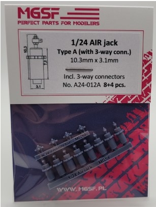 [사전 예약] A24-012A 1/24 AIR jack Type A (Podnośnik pneumatyczny JGTC, DTM) 1/24