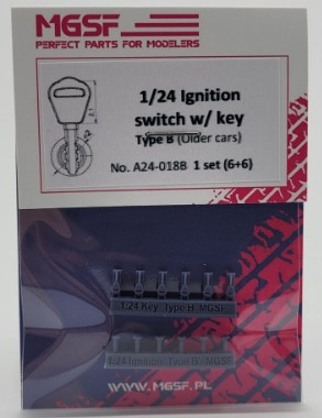 [사전 예약] A24-018B 1/24 Ignition switch with key Type B ('80-'00 cars) 1/24