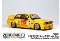 [사전 예약] ZP-1670 BMW M3 E30 Group A 1991 Auto Tech - Yellow Paint - 30ml