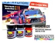 [사전 예약] ZP-1736 Hyundai i20 WRC Red, Light Blue & Dark Blue Paint Set 3x30ml