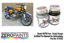 ZP-1532 Honda CB750 Four - Candy Orange Paint Set 2x30ml