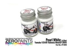 [사전 예약] ZP-1048 Yamaha YZR-M1 Valencia MotoGP 2005 Pearl White Paint Set 2x30ml