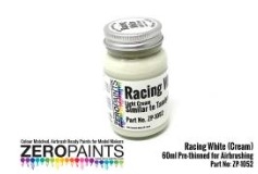 ZP-1052 Racing White Paint (Light Cream) - Similar to TS7 60ml