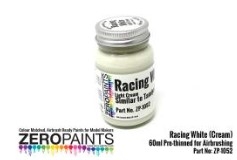[사전 예약] ZP-1052 Racing White Paint (Light Cream) - Similar to TS7 60ml