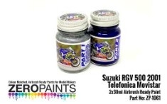 ZP-1061 Suzuki RGV 500 2001 Telefonica Movistar Paint Set 2x30ml