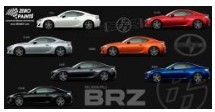 [사전 예약] ZP-1204 Toyota 86/Scion FR-S/Subaru BRZ Paints 60ml