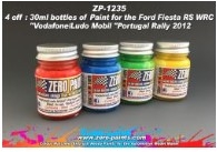 ZP-1235 Vodafone/Ludo Mobil Rally Car Paint Set 4x30ml