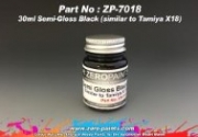 [사전 예약] ZP-7018 Semi-Gloss Black Paint 30ml - Similar to Tamiya X18