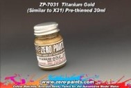 [사전 예약] ZP-7031 Titanium Gold Paint 30ml - Similar to Tamiya X31