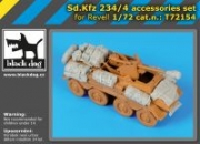 [사전 예약] T72154 1/72 Sd.Kfz 234/4 accessories set for Italeri