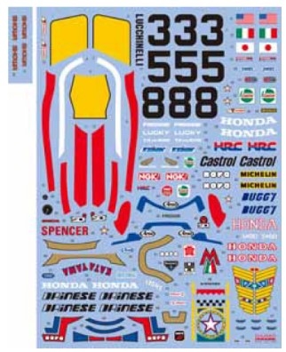 SHK-D219B 1/12 NS500 & Rider 1983 for Tamiya