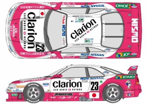 SHK-D495 1/24 Nissan R33 Clarion GT-R LM 1995