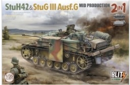 [사전 예약] BT8017 1/35 StuH 42 & StuG III Ausf.G Mid Production 2 in 1 w/Storage & Equipment Set