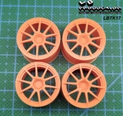 LBTK17 1/24 TWS Racing Wheels for AMG GT3 For 24092 and 24102