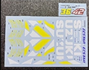 [사전 예약] KWD-19GSXR 1/12 2019 GSX-RR #36/#42 Trans Kit Spare Silkscreen Decal