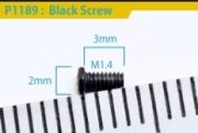 [사전 예약] P1189 Black Screw M1.4 x 3 mm 30pcs