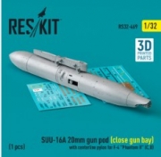 RS32-0469 SUU-16A 20mm gun pod (close gun bay) with centerline pylon for F-4 "Phantom II" (C,D) (1 p