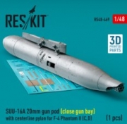 RS48-0469 SUU-16A 20mm gun pod (close gun bay) with centerline pylon for F-4 Phantom II (C,D) (1 pcs