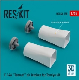 RSU48-0378 F-14A "Tomcat" air intakes for Tamiya kit (3D Printed) (1/48)