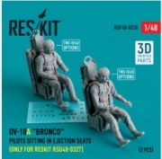 RSF48-0038 OV-10A "Bronco" pilots sitting in ejection seats (only for RESKIT RSU48-0327) (2 pcs) (3D