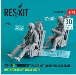 RSF48-0039 OV-10D "Bronco" pilots sitting in ejection seats (only for RESKIT RSU48-0329) (2 pcs) (3D