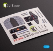 K72082 S-2A Tracker interior 3D decals for Hasegawa kit (1/72)