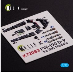 K72083 Fw 190 D-9 interior 3D decals for IBG Models kit (1/72)