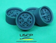 24P183 1/24 Rostyle steel wheels 10'' + 3D printed Tires