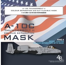 [사전 예약] D48104 1/48 A-10C Thunderbolt II COLOUR SEPARATION DIE-CUT FLEXIBLE MASKFOR ACCURATE AIRFRAME PAINTING OF THE ACADEMY 12348 SCALE 1/48 KIT