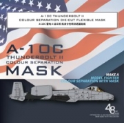 [사전 예약] D48105 1/48 A-10C Thunderbolt II COLOUR SEPARATION DIE-CUT FLEXIBLE MASK FOR ACCURATE AIRFRAME PAINTING OF THE G.W.H L4829 SCALE 1/48 KIT