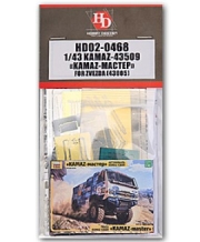 HD02-0468 1/43 Kamaz-43509 «Kamaz-Mactep» For Zvezda (43005)（PE+Metal parts） 