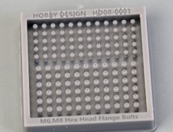 [사전 예약] HD08-0001 1/12 M6,M8 Hex Head Flange Bolts（3D print）(A)