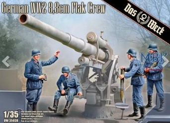 [사전 예약] DW35038 1/35 German WW2 8.8 cm Flak Crew