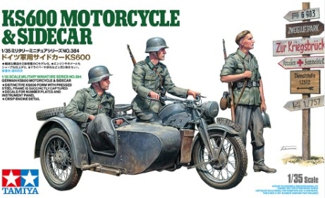 [사전 예약] 35384 1/35 WWII German KS600 Motorcycle & Sidecar
