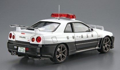 [사전 예약] AOS06280 1/24 Nissan BNR34 Skyline GT-R Patrol Car '99