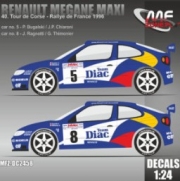 [사전 예약] MFZ-DC2458 1/24 Renault Megane Maxi Bugalski, Ragnotti - Tour de Corse 1996