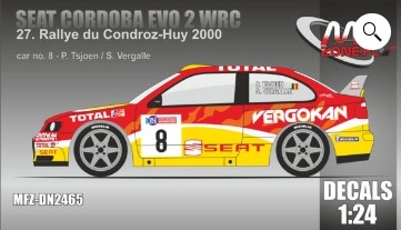 [사전 예약] MFZ-DC2465 1/24 Seat Cordoba EVO 2 WRC Tsjoen - 27. Rallye du Condroz-Huy 2000