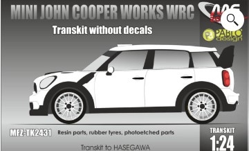 [사전 예약] MFZ-TK2431 1/24 Mini Cooper WRC  - Conversion without decal (resin parts + P/E) conversion for Hasegawa