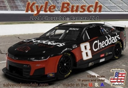 SJM-2024KBP 1/24 Kyle Busch 2024 NASCAR Chevrolet Camaro ZL1 Race Car (Primary Livery) (Ltd Prod)