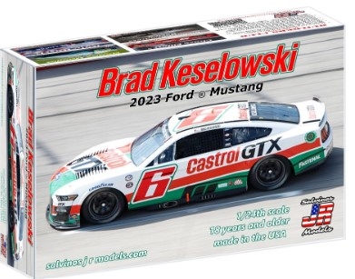 SJM-2023BK 1/24 Brad Keselowski 2023 NASCAR Ford Mustang Race Car (Castrol GTX) (Ltd Prod)