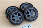 ZR116 1/24 14 inch Rays Volk Racing TE37 Cup rim set