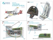 [사전 예약] QD72140 1/72 P-51D late 3D-Printed & coloured Interior on decal paper (Airfix)