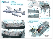 [사전 예약] QD48474 1/48 A-10C 3D-Printed & coloured Interior on decal paper (GWH)