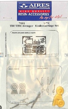 [사전 예약] 7001 1/72 TBM Avenger undercarriage set HASEGAWA