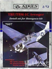 [사전 예약] 7007 1/72 TBM Avenger detail set HASEGAWA