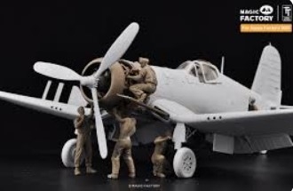 [사전 예약] 7507 1/48 Ground Service Crew Figure Set for F4U Corsair